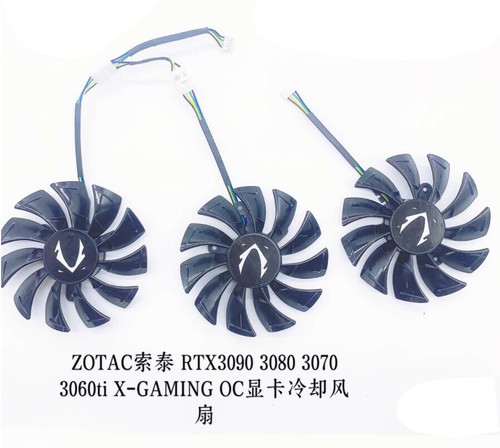 For ZOTAC RTX3090 30080ti 3080 3070ti AMP Graphics Card Cooling Fan GA92S2U New - 第 5/11 張圖片