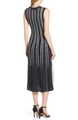 harlyn SLEEVELESS RUFFLE SWEATER DRESS sz L = 10 | eBay