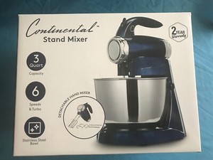 Continental Mixer 6 Speed & Hand Mixer Stainless Tested 2P