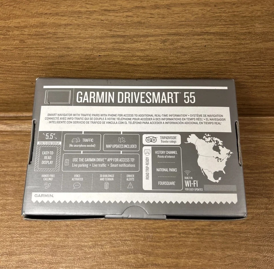 Garmin DriveSmart 55 5.5" GPS System with Real-Time Traffic New - Image 2 of 2