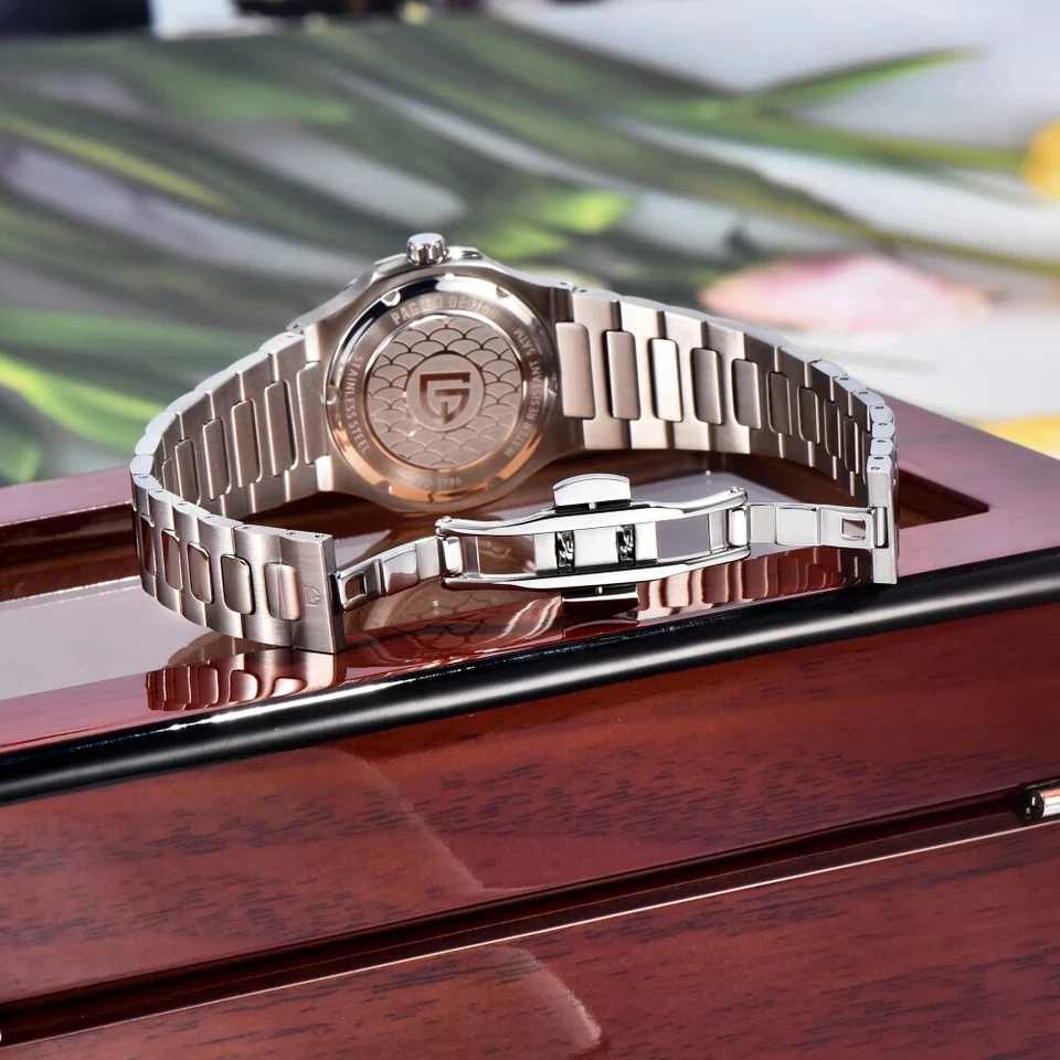 Women Quartz Watch Japan VX3HE Movement Sapphire Glass 100M Waterproof Luminous - Image 4 of 4