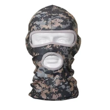 3 Hole Tactical Face Mask Outdoor Balaclava Bandana Sun Hood Helmet Liner Hat