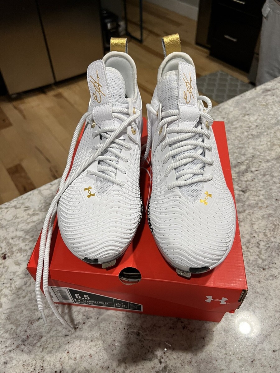 Under Armour Men\'s Harper 5 Low‎ ST Metal Baseball Cleats - NWT UNDER ARMOUR MENS HARPER 5 LOW ST METAL BASEBALL CLEATS SIZE  main image 2