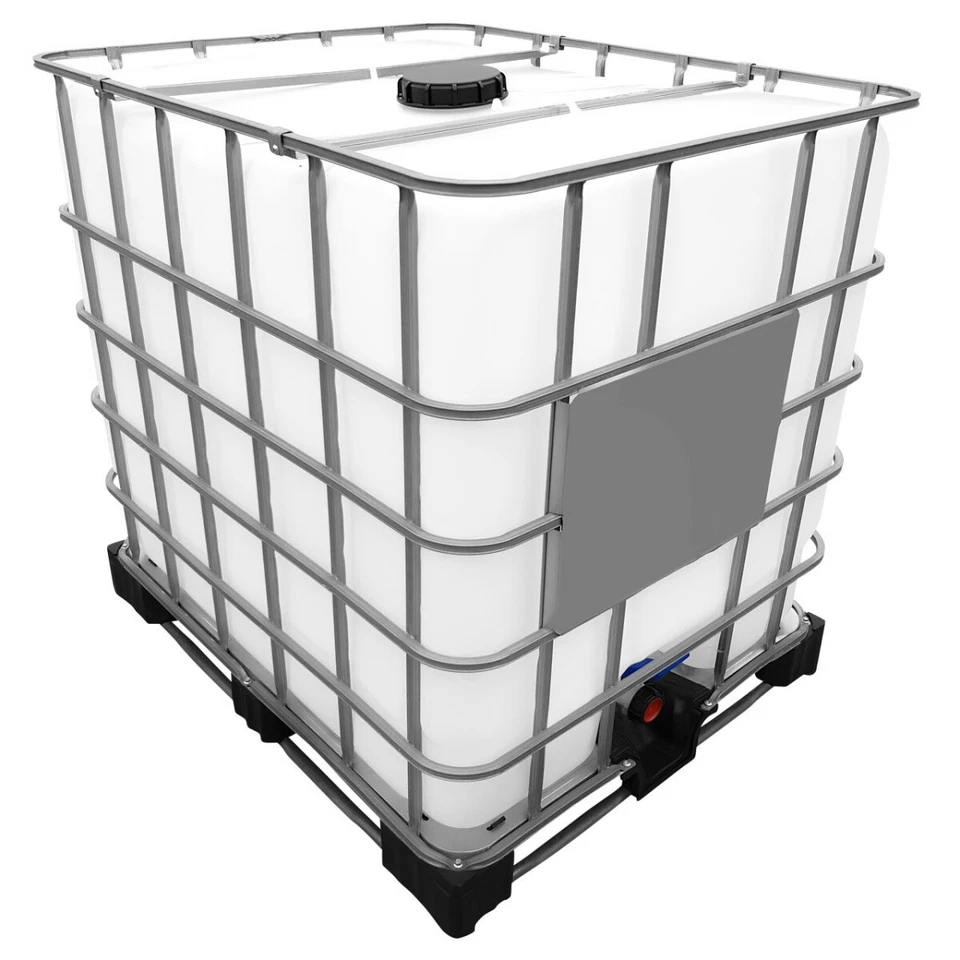  1000l IBC Wassertank DN150/50 auf Stahlpalette (Gebraucht/Gespült) - Bild 2 von 4
