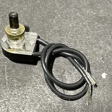 ZINGEAR BLACK PUSH LAMP SWITCH WITH 6”LEADS