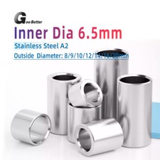6.5mm Stainless Spacer - Standoff Collar Stand off Spacers Round Bush No thread