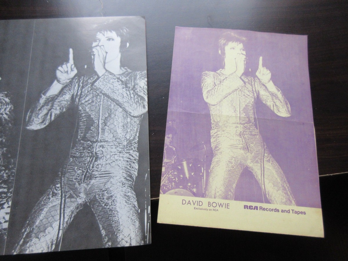 David Bowie 1973 Japan Tour Book w Ziggy Promo Flyer Mick Ronson