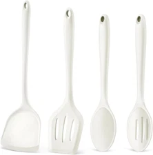 Kitchen Utensil Set, 4 Pieces Non-Stick Silicone Cooking Utensils, Heat-Resistan