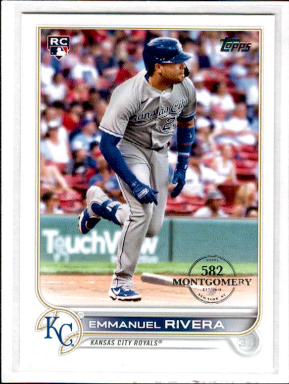 2022 Topps 582 Montgomery Club Foil Stamped Emmanuel Rivera RC ROOKIE #18