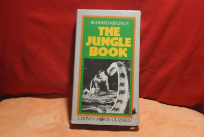 The Jungle Book VHS Video Tape Vintage 1980s Crown Movie Classics Sabu Classic O