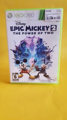 Disney Epic Mickey 2: The Power of Two (Microsoft Xbox 360, 2012) Complete