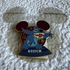 NEW Walt Disney World Stitch Purple Mickey Ears Globe 2009 Pin LE 3500 — photo 2