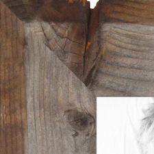 ArtToFrames Custom Picture Poster Frame Brown Reclaimed 1.5" Wide Wood