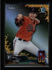 D.L. HALL 2019 BOWMAN CHROME #BTP-69 GOLD REFRACTOR #45/50 AN3279