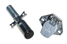 Road Superior Truck Parts 7 Way Electrical Replacement Plug and Socket Set