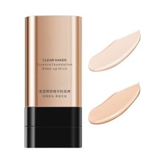 Hydrating Lightweight Foundation Stick With Brush, Double Head Eraser Concealer