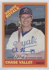 2015 Heritage Minor League Edition Orange Border 21/25 Chase Vallot Auto 2r5
