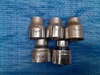 5 Elora 1/2" Drive  sockets in fairly good Used condition 1&1/16" - 1&5/16"