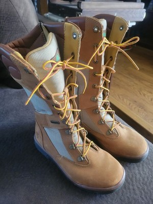 Timberland Women s Boots Size 5 Brown Wheat Nubuck Tall Field Side Zip Lace Up