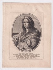 Quadro Raffaello Incisione 1656 Ritratto di giovane Balthasar Moncornet