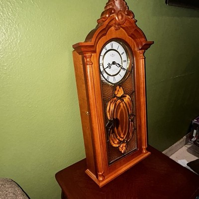 Boston Clock Company Wall Clock Quartz Westminster Chime Pendulum