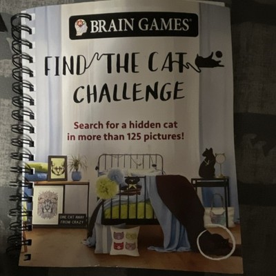 Brain Games Find the Cat Challenge Spiral Bound English Activity Book Ages 9-12
