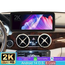 4+64G Android 15 Autoradio Navi 2K GPS F&uuml;r Mercedes-Benz GLK-Klasse X204 NTG 4.5