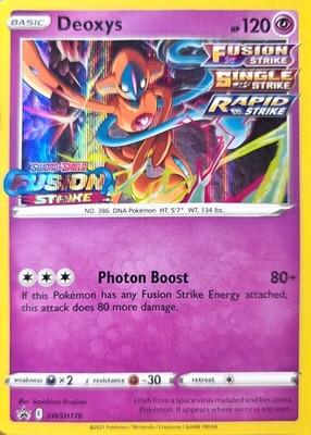 Deoxys - (Prerelease) SWSH170 SWSH: Sword & Shield Promo Cards Holo