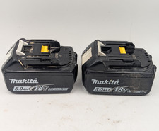 Makita 18v 5Ah BL1850B Genuine OEM Used Lithium Tool Battery, Tested, Lot Of 2