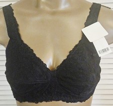 NWT ABC American Breast Care 504 Dream Lace Wire Free Bra 36B Black Mastectomy