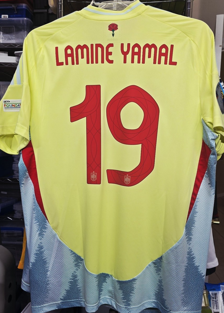 2024 スペイン代表ユニフォーム 19番 LAMINE YAMAL Spain Euro Cup Home Jersey 2024 LAMINE YAMAL #19