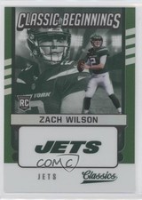 2021 Panini Classics Classic Beginnings Green /15 Zach Wilson #CB-ZW 11n4