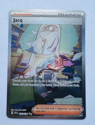 Pokémon Jacq Scarlet & Violet Base Set Holo Card 250/198 Special Illustration 