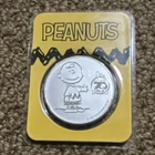 2020 1 Oz Silver Round Peanuts Charlie Brown Snoopy Collectible Bullion