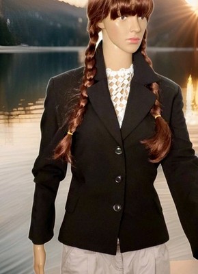 Betty Barcley elegant black women's blazer suit jacket size 38 mint condition