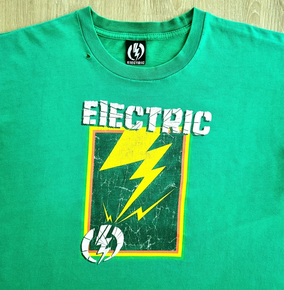 Vintage ELECTRIC Visual Shirt XL Burton Snowboard Bad Brains Oakley Nitro Analog - Image 2 of 4
