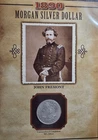 A 1890 Morgan Silver Dollar Coin & Stamp John Fremont