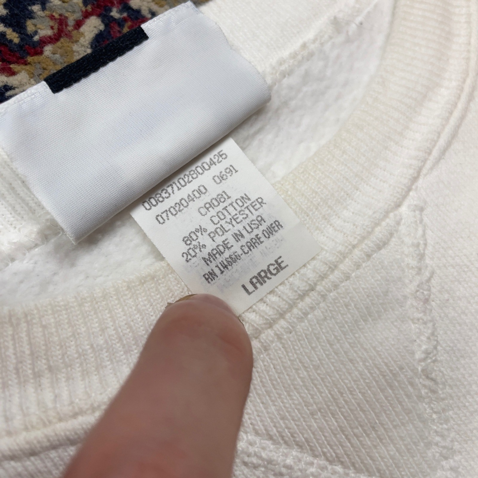 VTG 90s Lee Heavyweight Cotton Columbia Edgewater Country Club Golf Sweatshirt L thumbnail 4