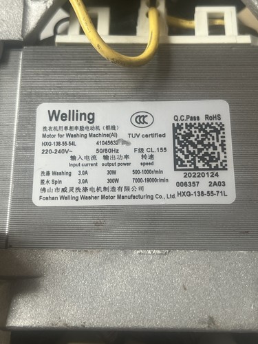 Hoover Candy Waschmaschinenmotor HXG-138-55-54L Original