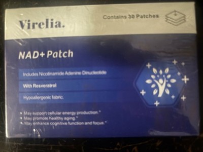 Virelia NAD+ Patch - Advanced Cellular Anti-Aging Boost - 30 patches EXP 08/2027