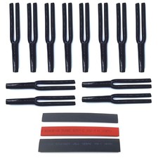 Speaker Wire Pants Y Boot Cable Pants 8mm 2-Conductor, Black Pack of 12 In...