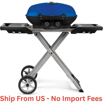 Napoleon TravelQ 285 Propane Portable Grill & Scissor Cart for Camping,Free Ship