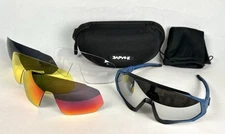 KAPVOE Cycling Sport Glasses, TR90 Polycarbonate Frame 5 Interchangeable Lenses