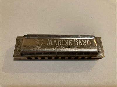 Vintage M. Hohner Marine Band Harmonica #1896 Key G Germany Model A440
