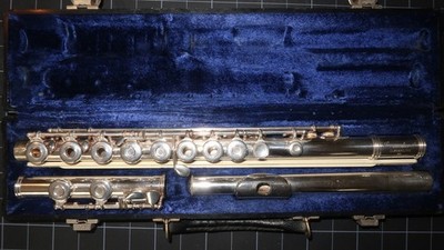 Gemeinhardt M3 Solid Silver Head Open Hole Flute Vintage, Original Owner, w/Case