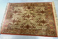 VINTAGE KARASTAN 725 MARBLE AGRA ALL WOOL RUG. 4.3 X 6 - ORIGINAL 700 SERIES