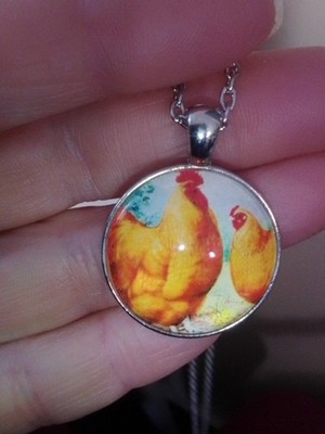 Chickens necklace, homestead, farm, majestic, new