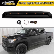 202 Black Onyx Front Upper Hood Bulge W/ LED Lights Fits 2014-2021 Toyota Tundra