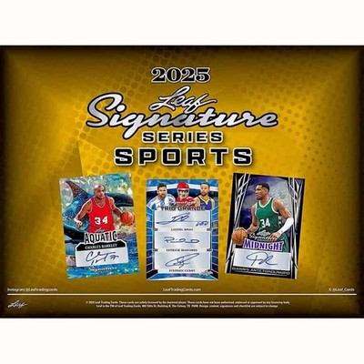 スポーツ選手 LEAF SIGNATURE SERIES 2025 Leaf Signature Series Multi-Sport Hobby Box