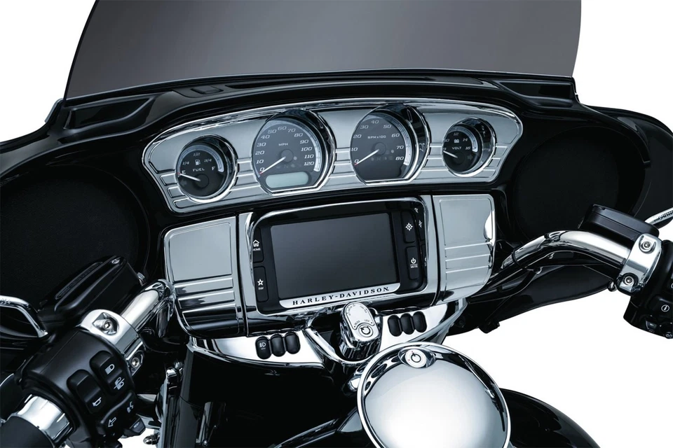 For Harley-Davidson Street Glide 14-21 Kuryakyn 7283 Chrome Switch Panel Accent Foto 2 de 3